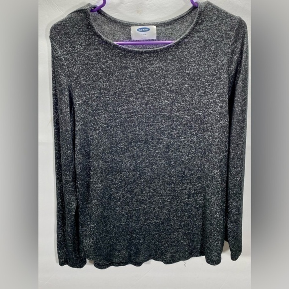 OLD NAVY BLACK AND GREY T-SHIRT SIZE XL (14/16)